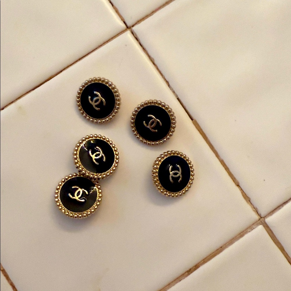 Authentic From Rue de Honore in Paris. CHANEL buttons at a secondhand store.